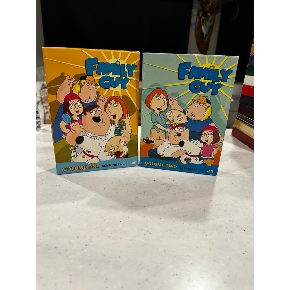 Family Guy DVD Box Sets Volume 1 Seasons 1-2 & Volume 2 Season 3 Animated Comedy